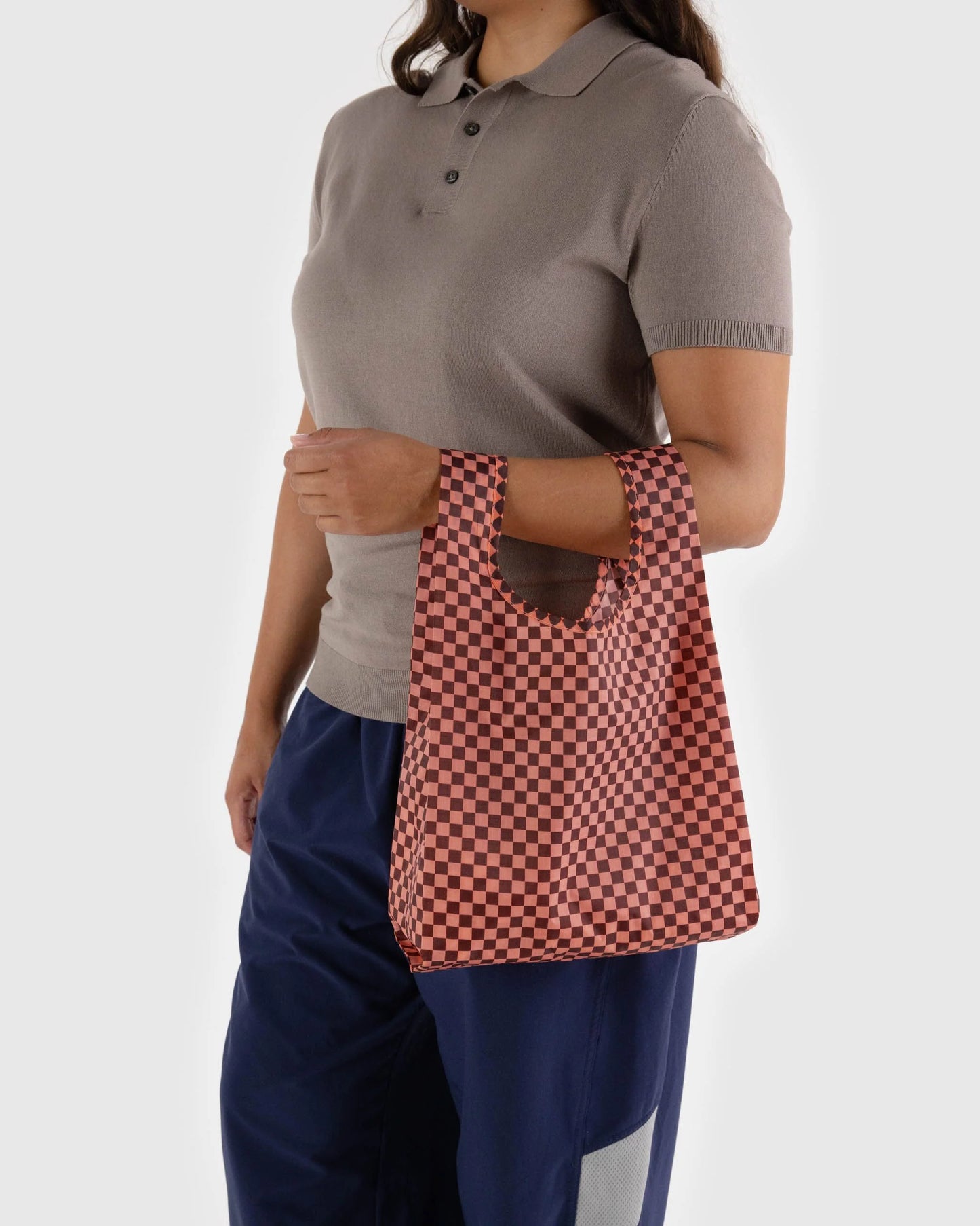 Baby BAGGU - Pink Brown Check