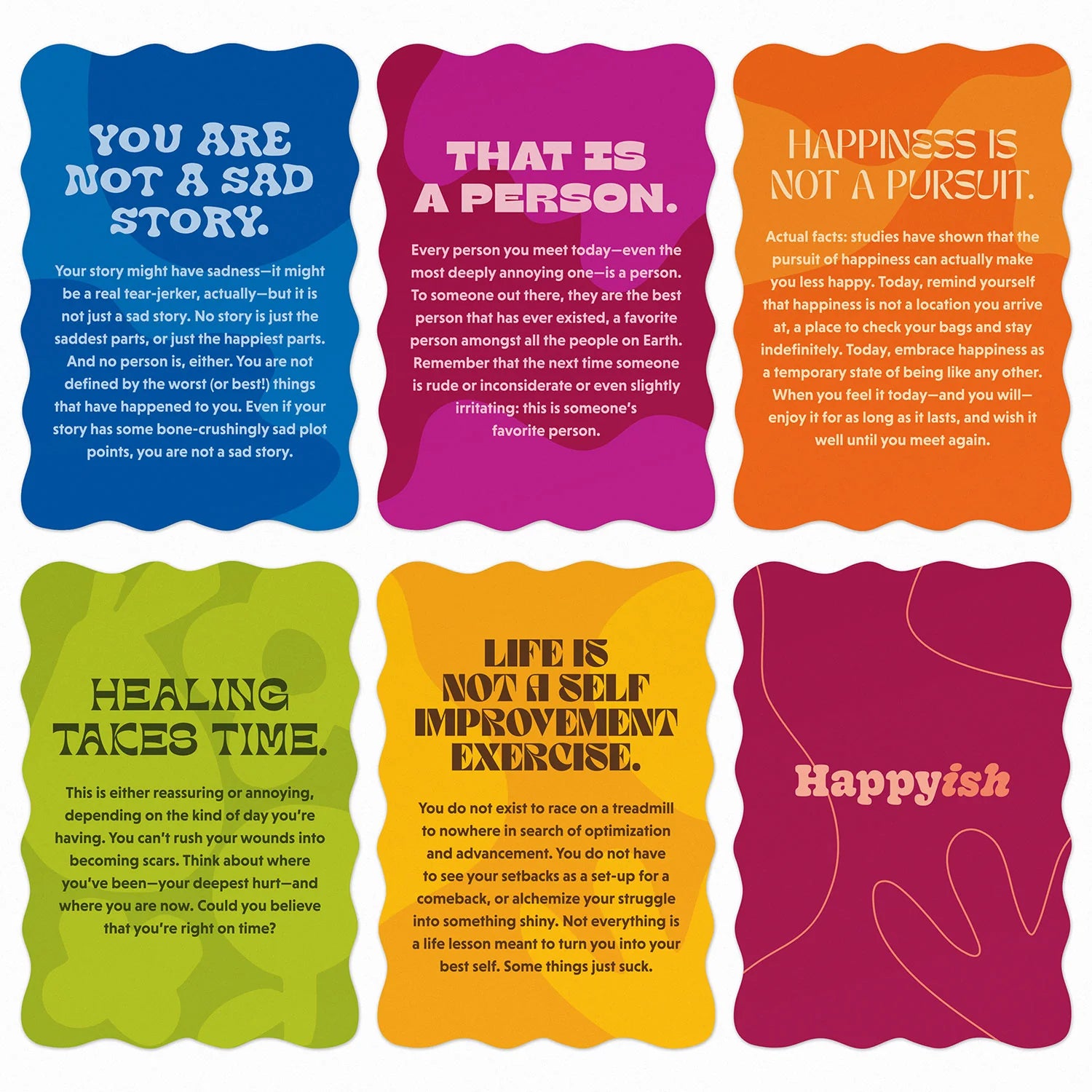 Happyish Oracle Cards Deck by Nora McInerny