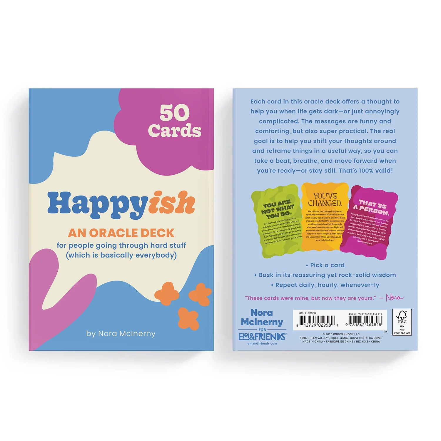 Happyish Oracle Cards Deck by Nora McInerny