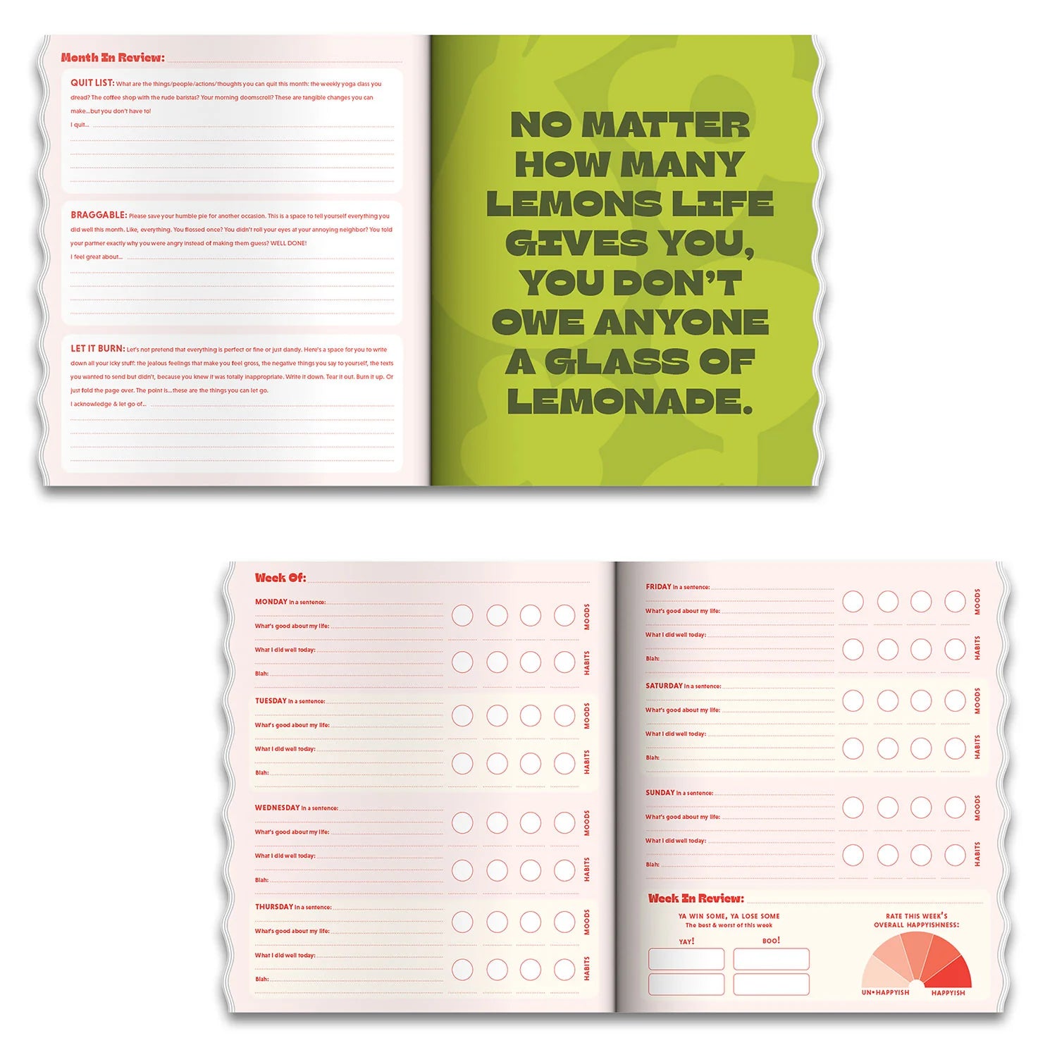 Happyish Guided Journal by Nora McInerny