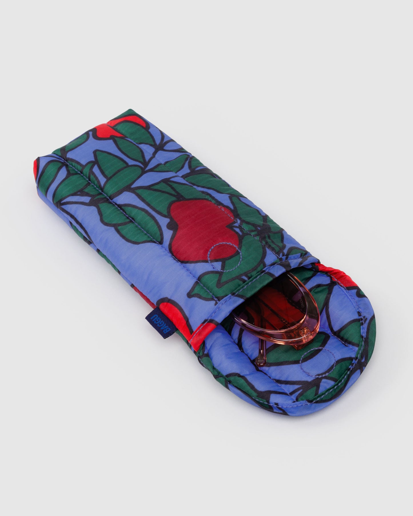BAGGU Puffy Glasses Sleeve - Apple Tree