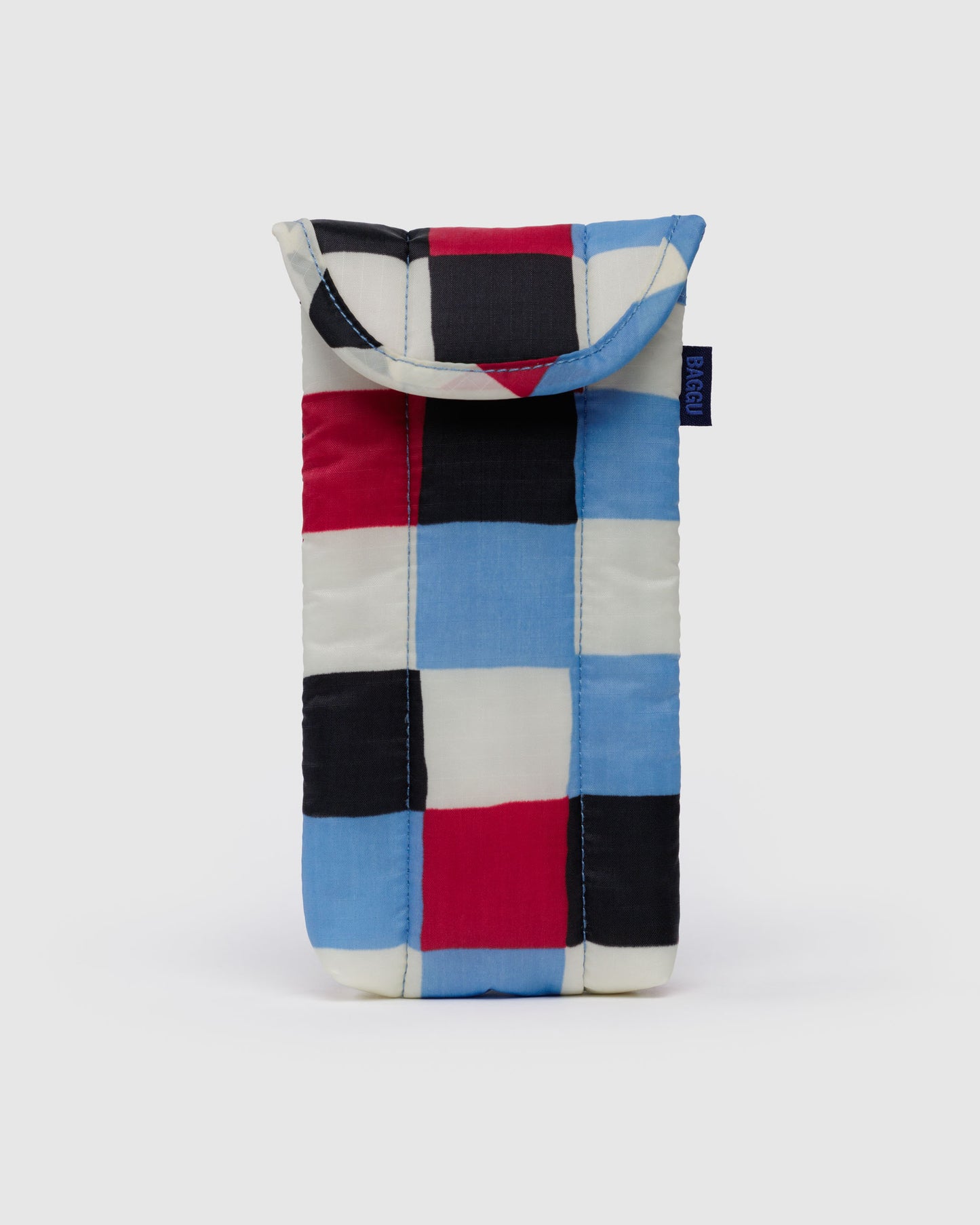 BAGGU Puffy Glasses Sleeve - Painted Check