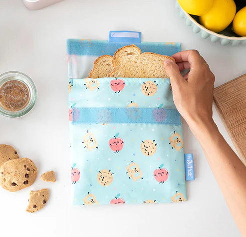 Roll'eat Snack’n’Go Reusable Snack Bag Mr Wonderful Apple - Rally Rally Singapore