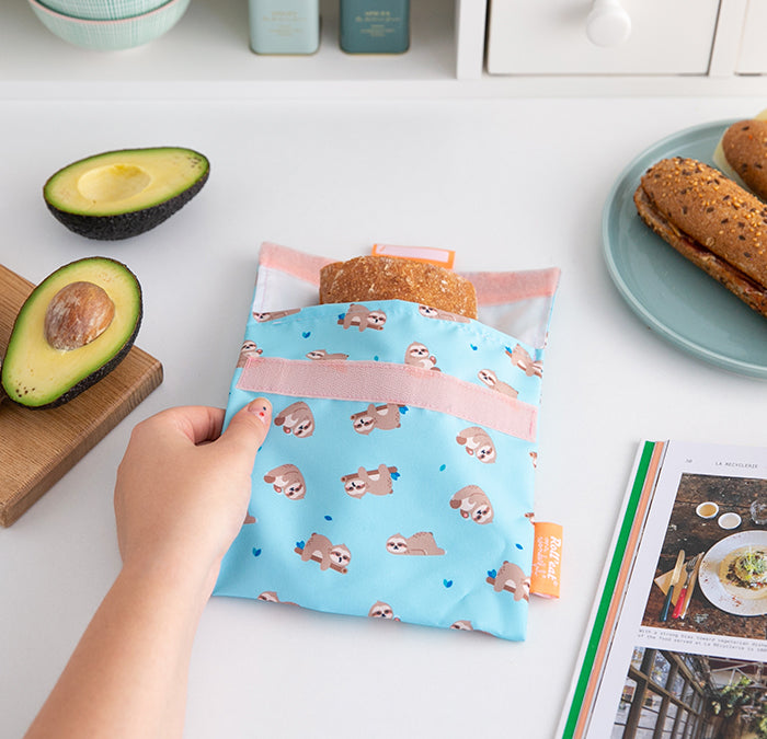Snack’n’Go Reusable Snack Bag Mr Wonderful Sloth - RALLY RALLY Singapore