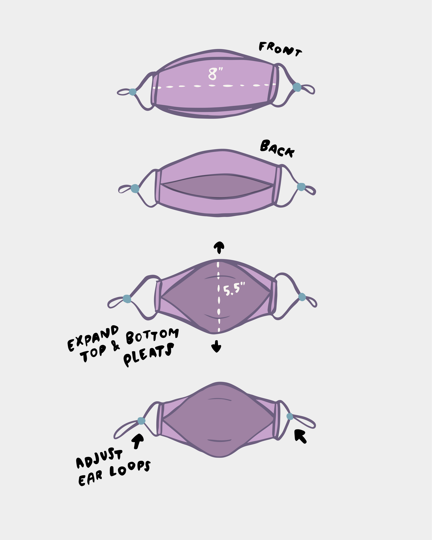 Kids' Mask Set - Petal