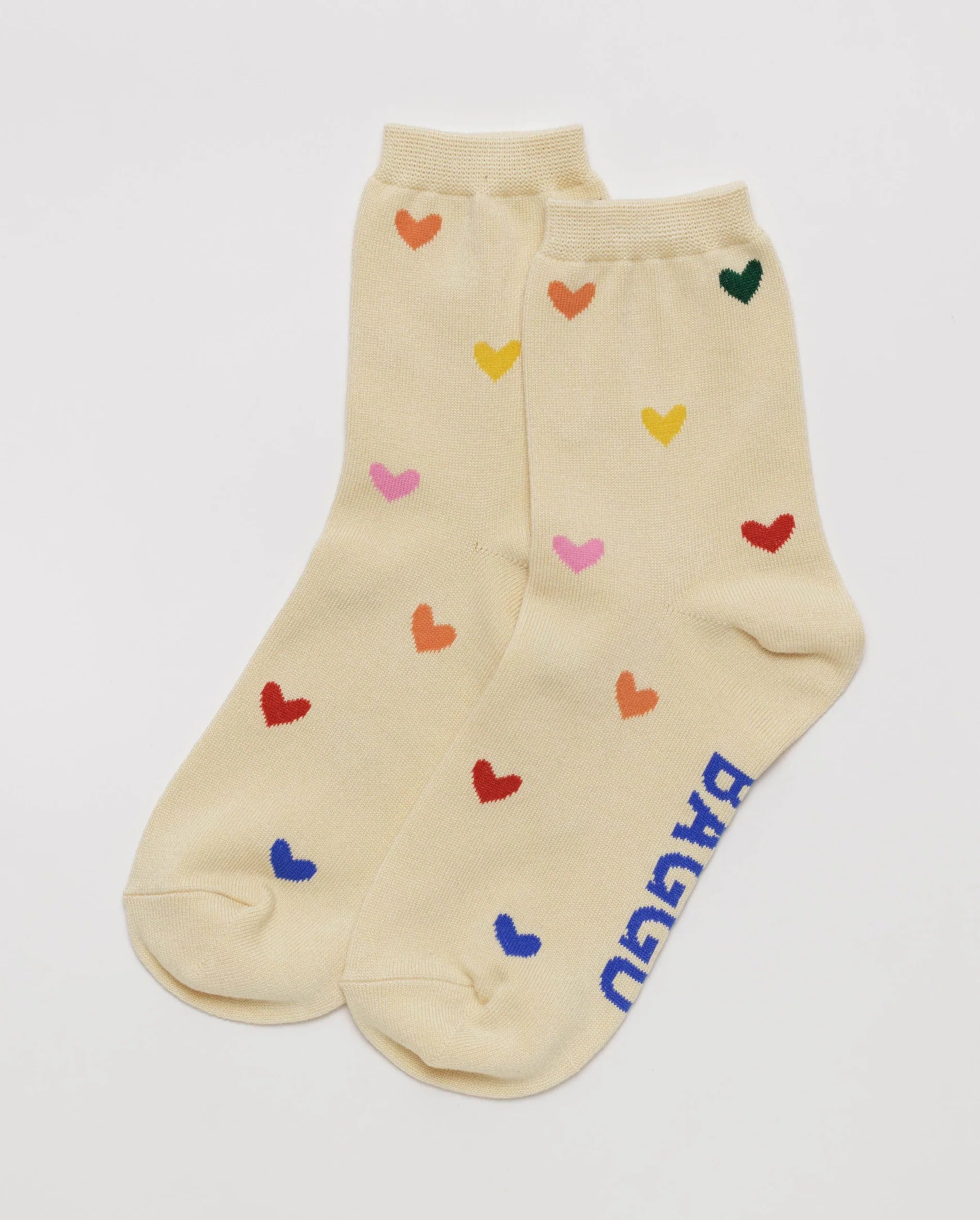 BAGGU Crew Sock Hearts | Rally Rally Singapore