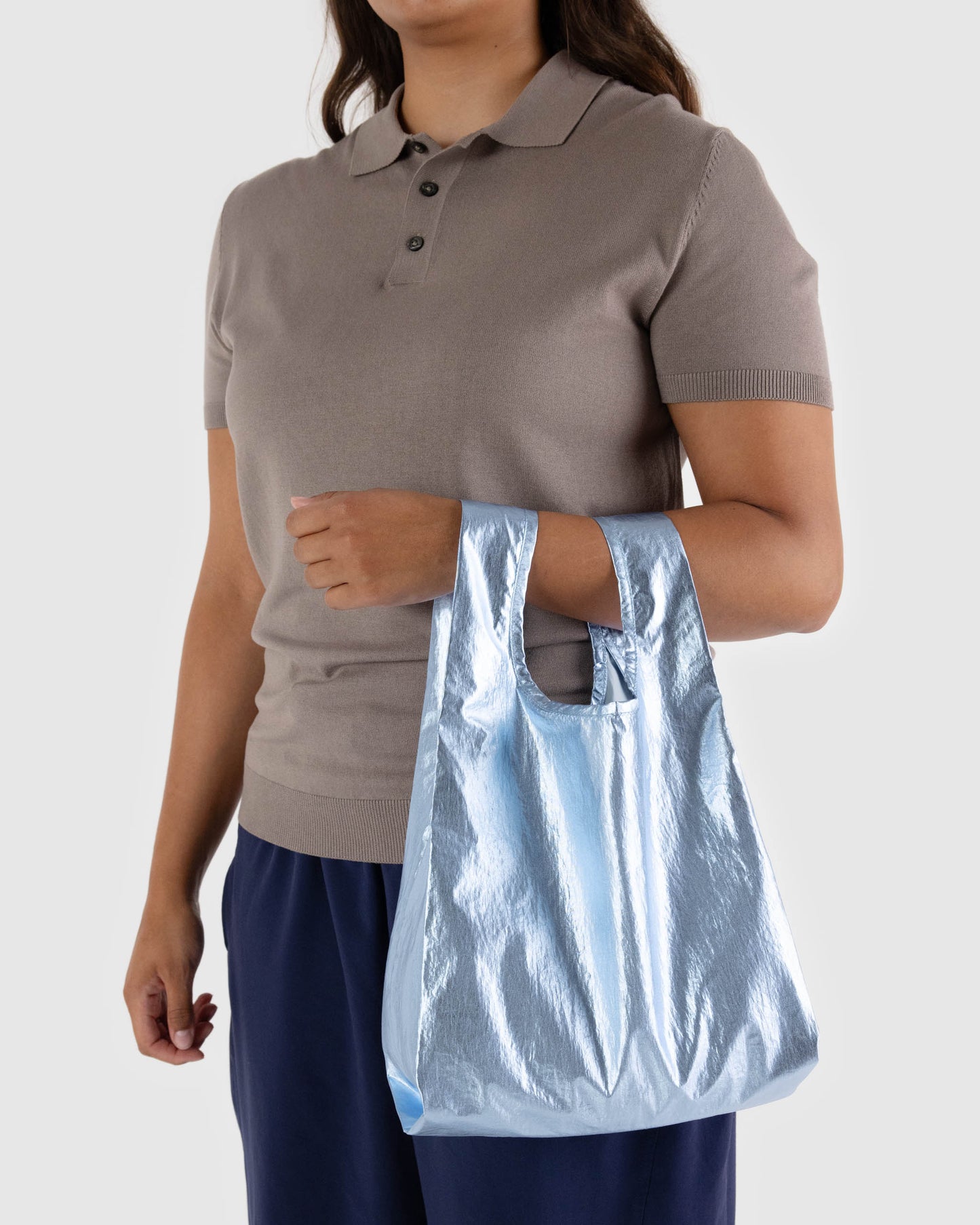 Baby BAGGU Reusable Bag Metallic Light Blue | Rally Rally Singapore