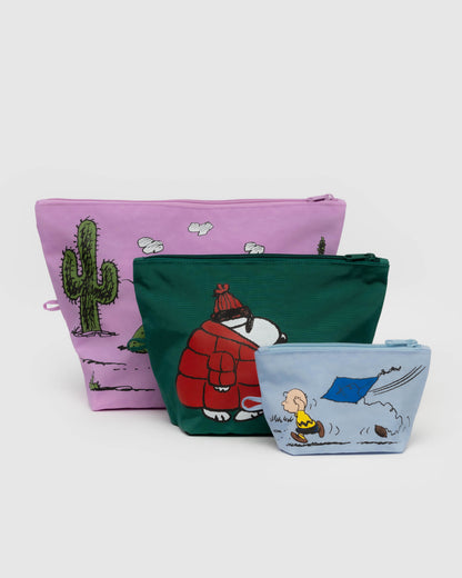 BAGGU x Peanuts Go Pouch Set | Rally Rally Singapore