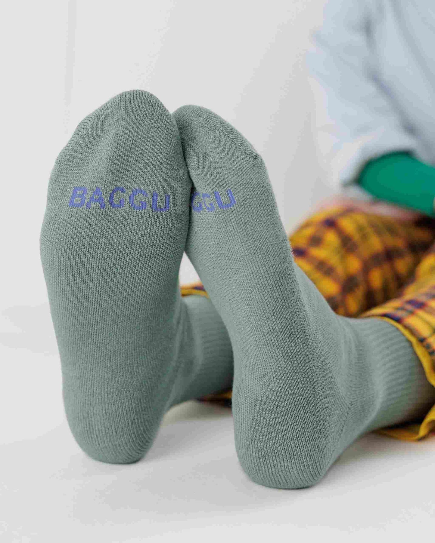 BAGGU Ribbed Sock - Laurel | Rally Rally Singapore