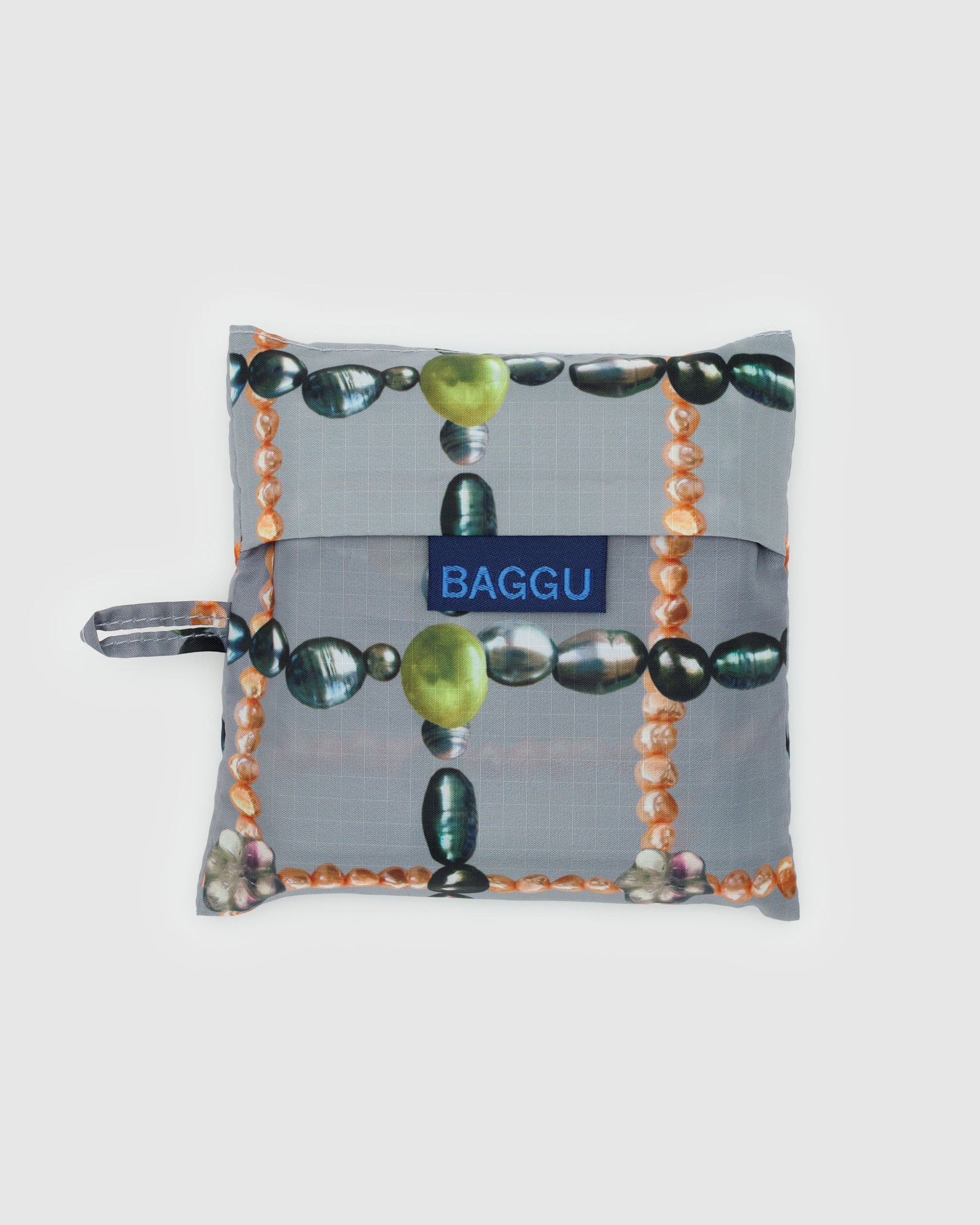 Standard BAGGU Reusable Bag Beaded Plaid | Rally Rally Singapore