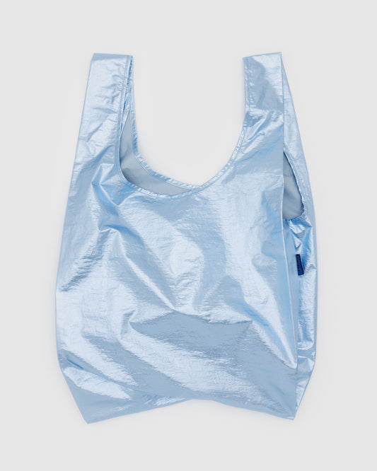 Standard BAGGU Reusable Bag Metallic Light Blue | Rally Rally Singapore