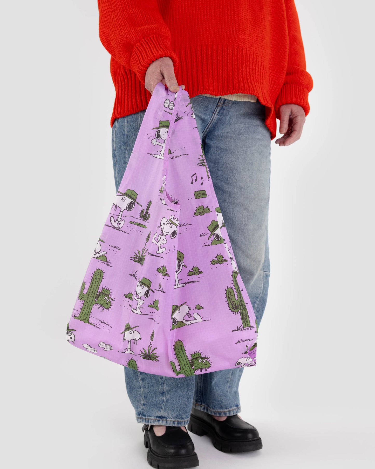 Standard BAGGU Reusable Bag - Pink Spike | Rally Rally Singapore