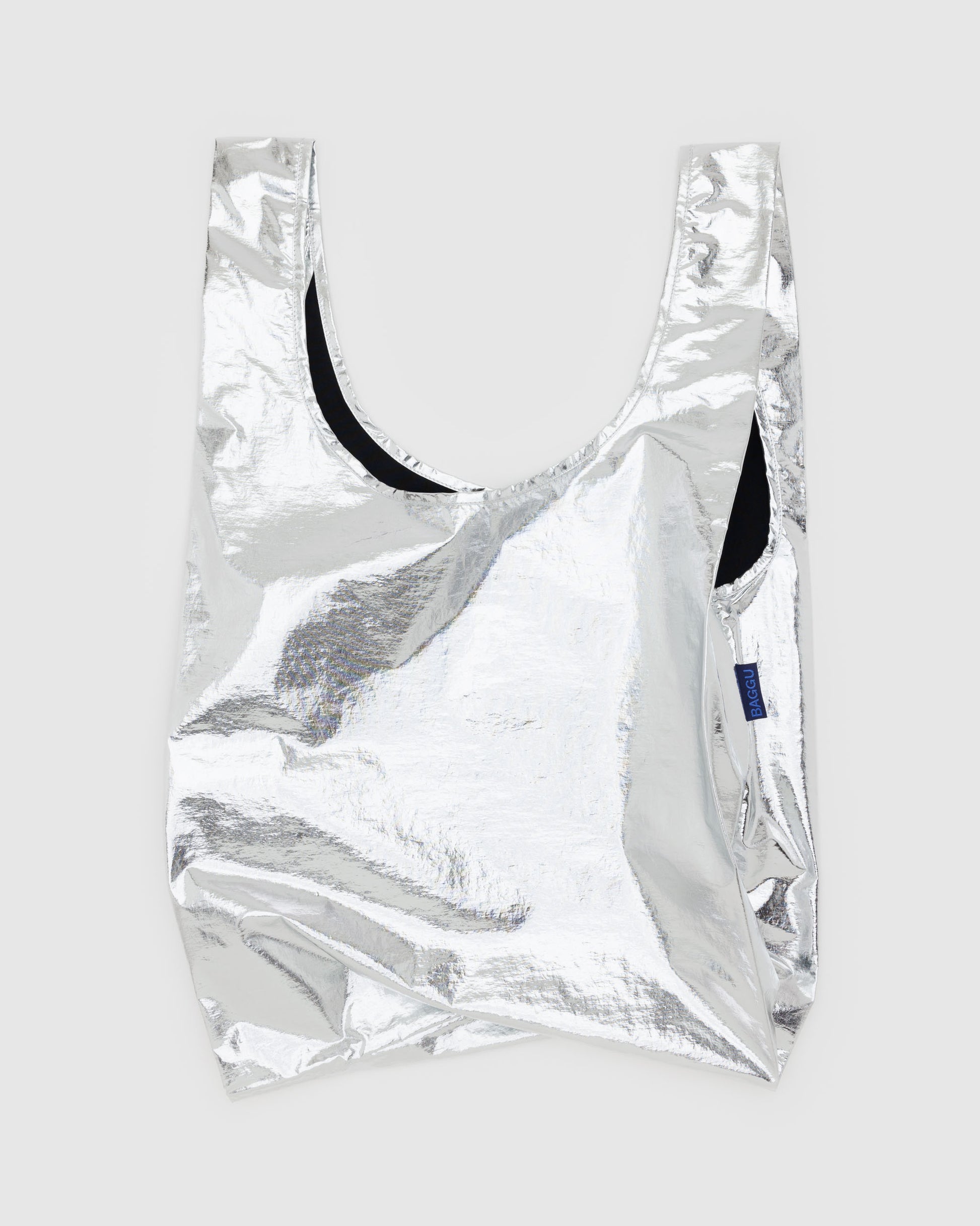 Standard BAGGU Reusable Bag Metallic Silver | Rally Rally Singapore