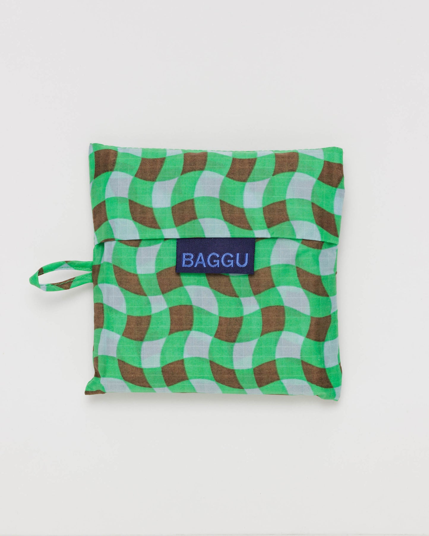 Standard BAGGU Gingham Green Reusable Bag - RALLY RALLY Singapore