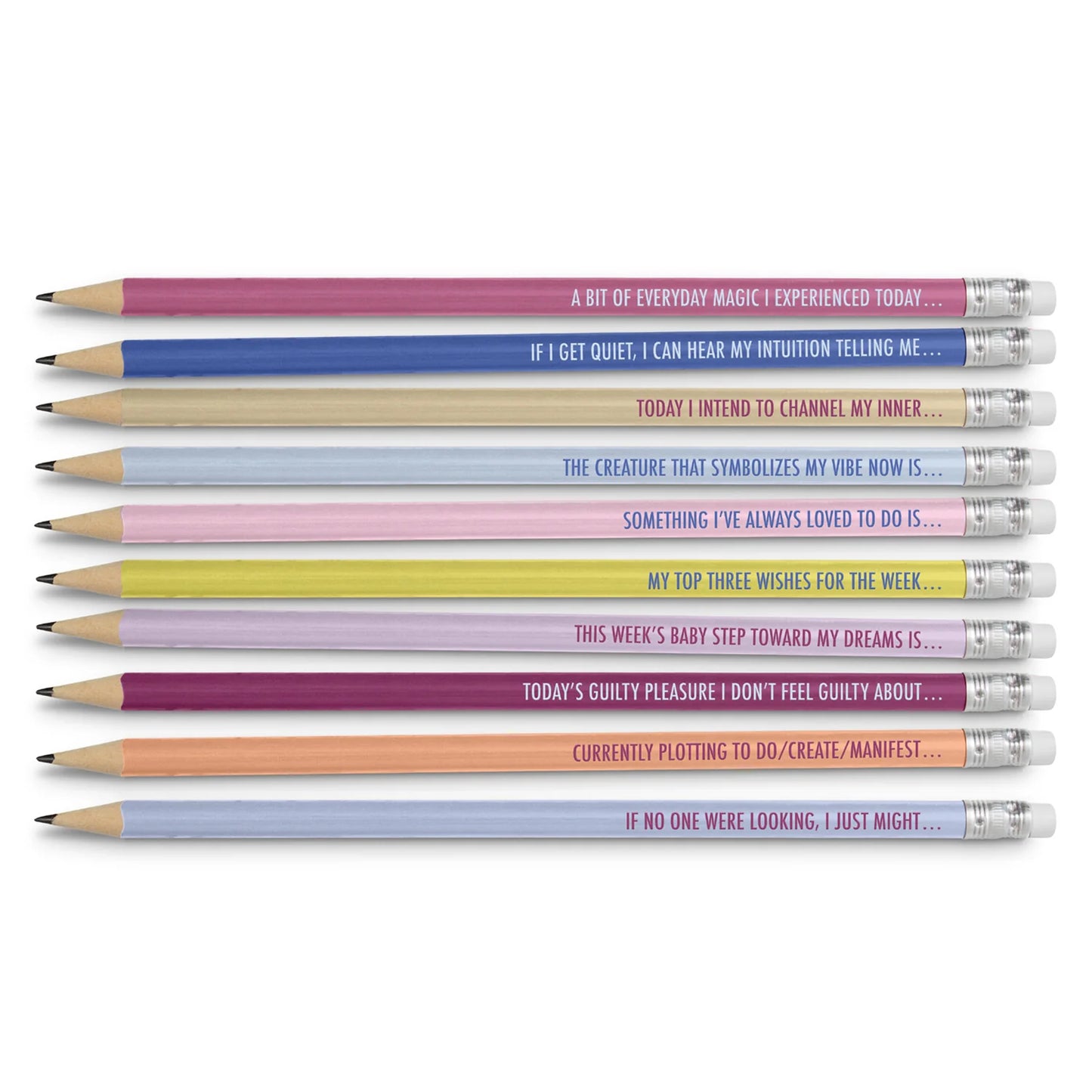 Intuitive Journaling Pencil Set - Wishes, Secrets & Dreams
