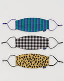 Ear Loop Mask Set - Gingham, Leopard, Stripes