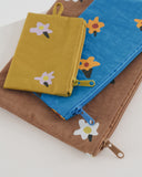 Flat Pouch Set - Painted Daisies